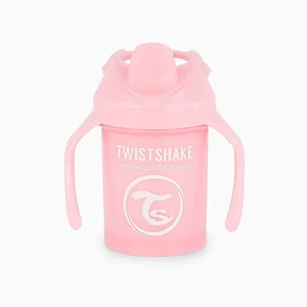 لیوان آموزشی دسته دار 230 میل توییست شیک Twistshake رنگ پاستل صورتی