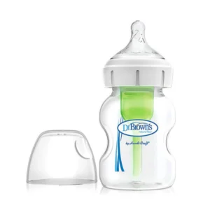 شیشه شیر طلقی پهن 150 میل آپشن پلاس دکتر براون Drbrown's