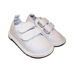 پاپوش نوزادی سوتی Polo دوچسب سفید مسترشوز Mrshoes مدل A-1