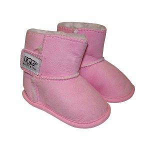 پاپوش نوزادی پوتین UGG دخترانه صورتی مسترشوز Mrshoes مدل mc614