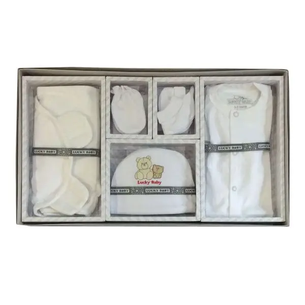 Lucky Baby-710-red-600_comp ست لباس بیمارستانی 5 تکه لاکی بی بی Lucky Baby مدل 710 - Image 1