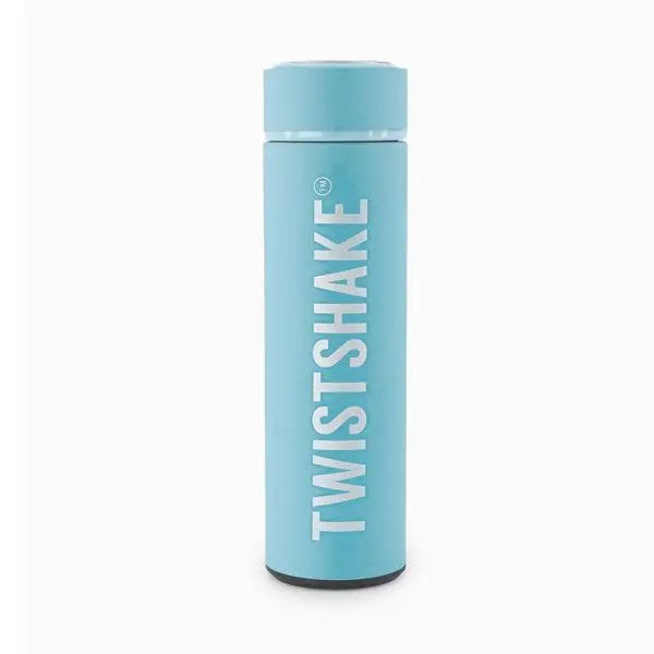 فلاسک سرد و گرم 420 میل پاستل آبی تویست شیک Twistshake