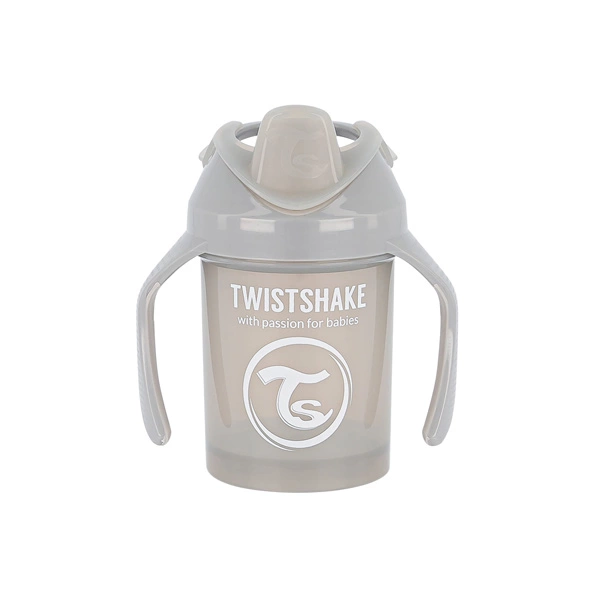 لیوان آموزشی دسته دار ۲۳۰ میل طوسی پاستل تویست شیک Twistshake