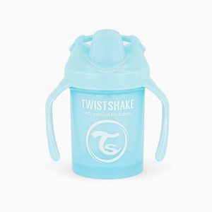 لیوان آموزشی دسته دار 230 میل آبی پاستل تویست شیک Twistshake