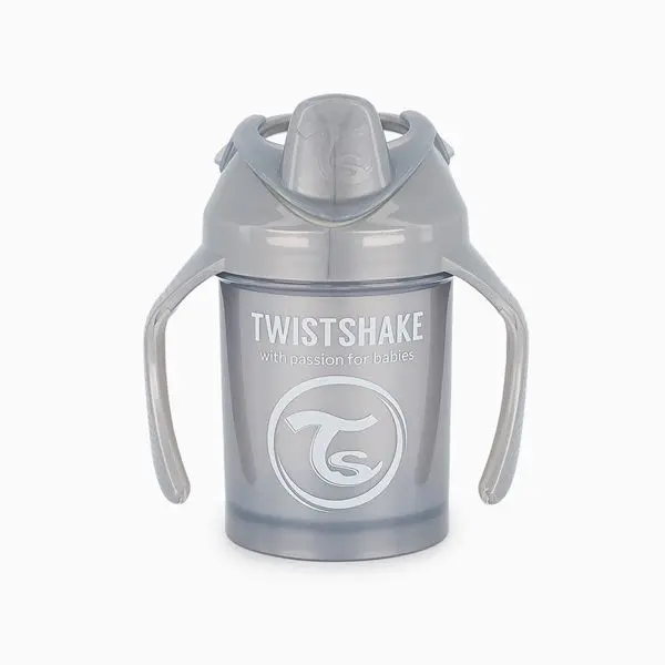 لیوان آموزشی دسته دار 230 میل طوسی پاستل تویست شیک Twistshake
