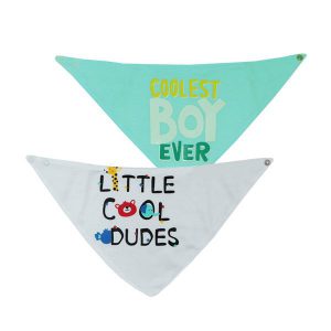 پیشبند دستمال گردنی دو عددی کارترز Carters مدل love little cool dudes