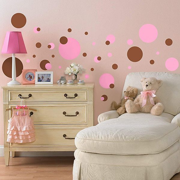 استیکر دیوار اتاق کودک RoomMates مدل Just Dots