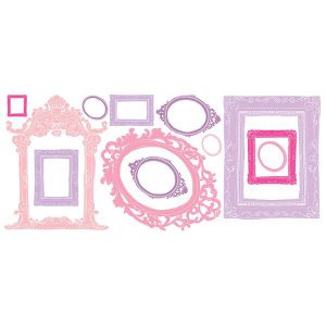 استیکر دیوار اتاق کودک RoomMates مدل Pink and purple frames