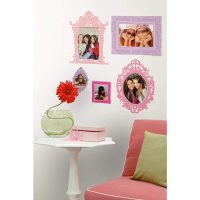 استیکر دیوار اتاق کودک RoomMates مدل Pink and purple frames
