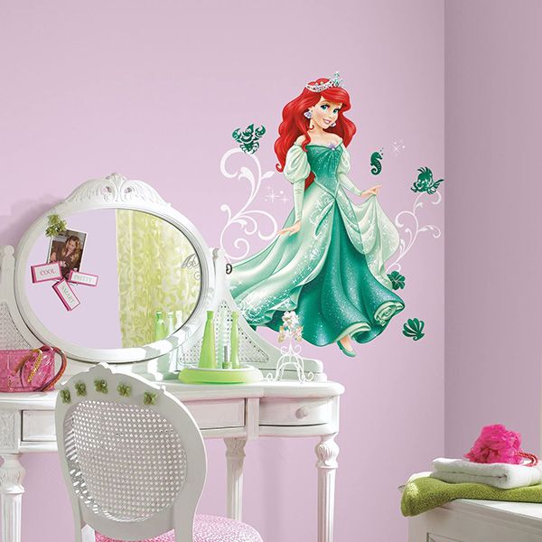 استیکر دیوار اتاق کودک RoomMates مدل Princess Arial