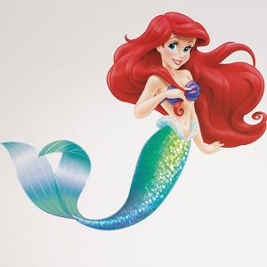 استیکر دیوار اتاق کودک RoomMates مدل Little Mermaid Ariel