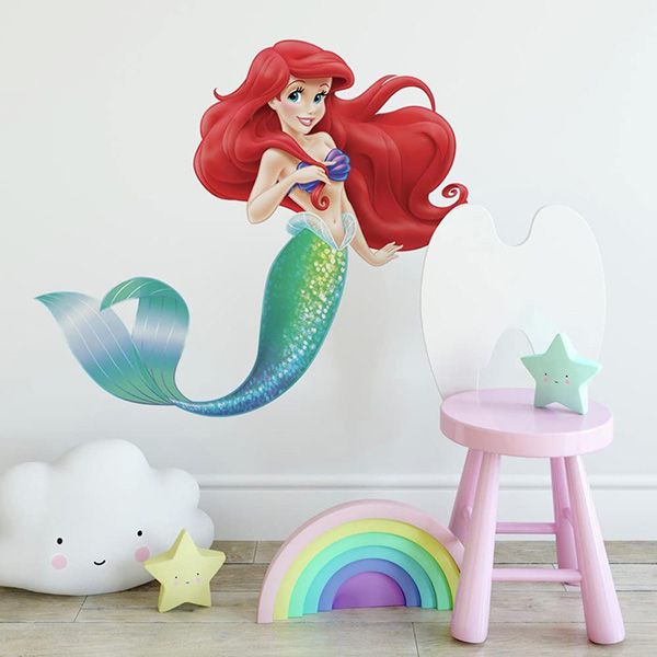 استیکر دیوار اتاق کودک RoomMates مدل Little Mermaid Ariel
