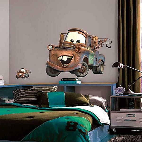 استیکر دیوار اتاق کودک RoomMates مدل Cars Mater