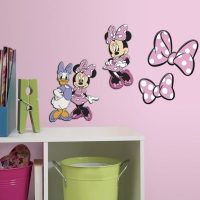استیکر دیوار اتاق کودک RoomMates مدل Minnie Mouse & Daisy Duck
