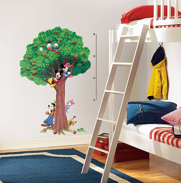 استیکر دیوار اتاق کودک با چارت RoomMates مدل Mickey & Friends