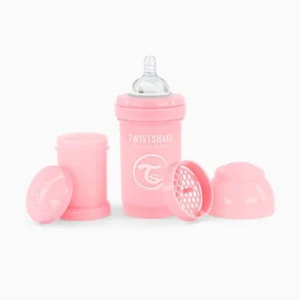 شیشه شیر 180 میل صورتی پاستل تویست شیک Twistshake