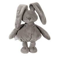 عروسک آغوشی خرگوش لاپیدو طوسی نتو Nattou