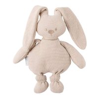 عروسک آغوشی خرگوش لاپیدو کرم طرح بافت نتو Nattou