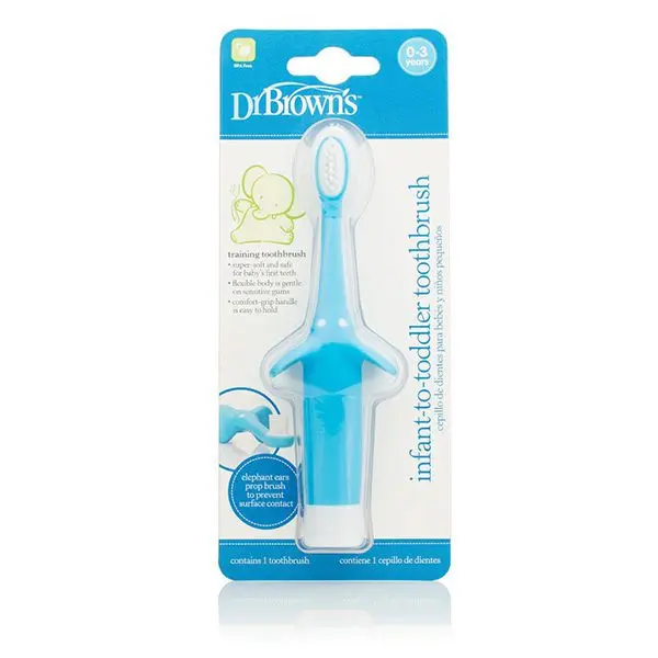 مسواک کودک طرح فیل آبی دکتر براون Drbrowns