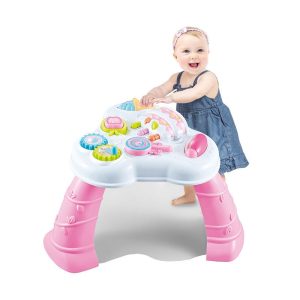 اسباب بازی میز بازی آموزشی موزیکال صورتی Baby learning table