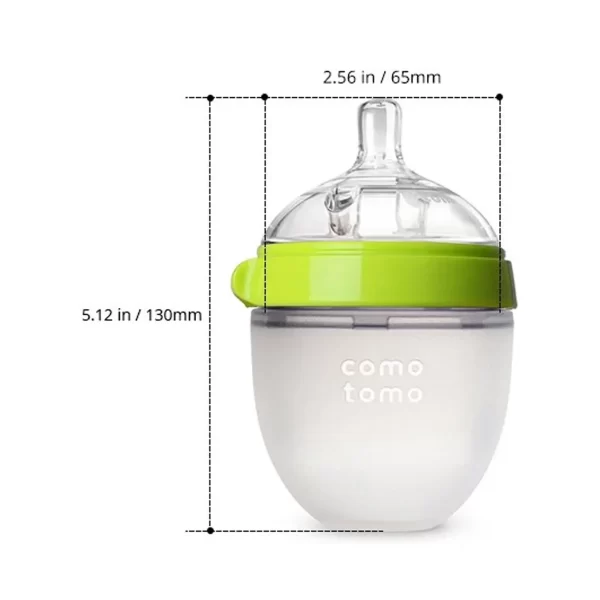 شیشه شیر تمام سیلیکون 150 میلی لیتر کوموتومو COMOTOMO