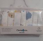دستمال پارچه ای تمام نخ 7 عددی بی بی 4 لایف baby 4 life