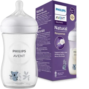 شیشه شیر نچرال 260 میل ریسپانس تک عددی طرح کوالا Philips Avent scy903/67