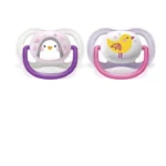 پستانک ارتودنسی الترا ایر 6-0 ماه اونت صورتی scf080/06  philips avent - Image 3