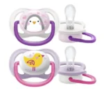 پستانک ارتودنسی الترا ایر 6-0 ماه اونت صورتی scf080/06  philips avent - Image 4