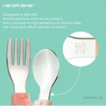 ست قاشق و چنگال هی اور شی HEORSHE