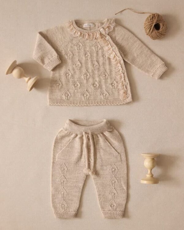 ست بلوز و شلوار بافت لئو کینگ leo king - Image 1