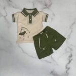 ست تیشرت و شلوارک طرح سفینه لئو کینگ leo king