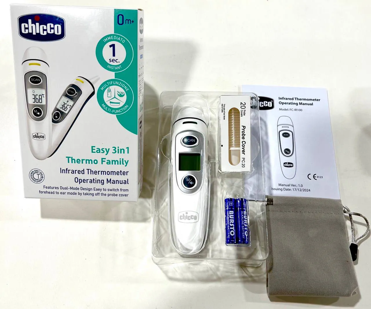 تب سنج لیزری چیکو chicco مدل 3 در 1