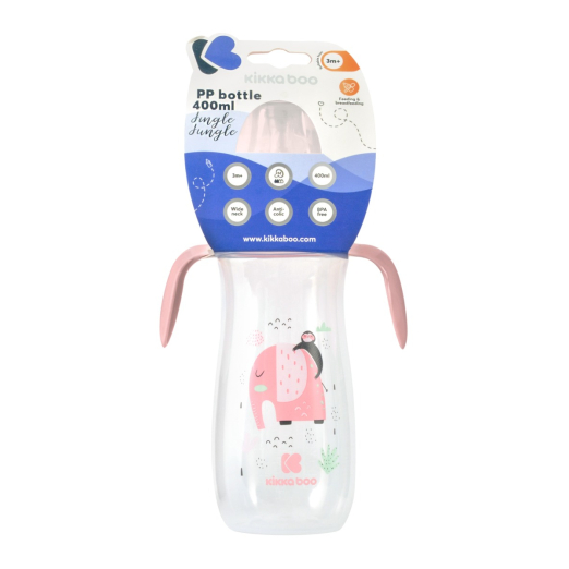 شیشه شیر 400میل دسته دار کیکابو jungle king